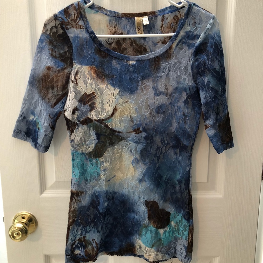 Buckle Long Sleeve Lacey Top